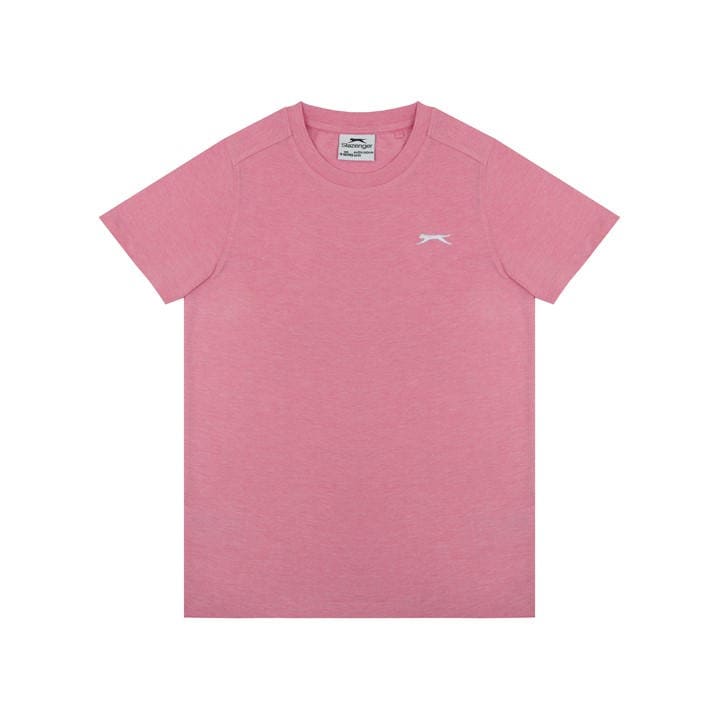 Slazenger Boys Pink  Plain Tee Shirt in Size 11 - 12 Years, Sports Direct