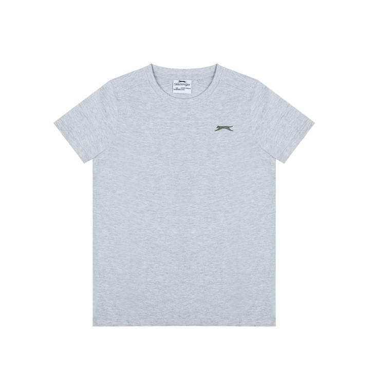 Slazenger Boys Grey  Plain Tee Shirt in Size 11 - 12 Years, Sports Direct