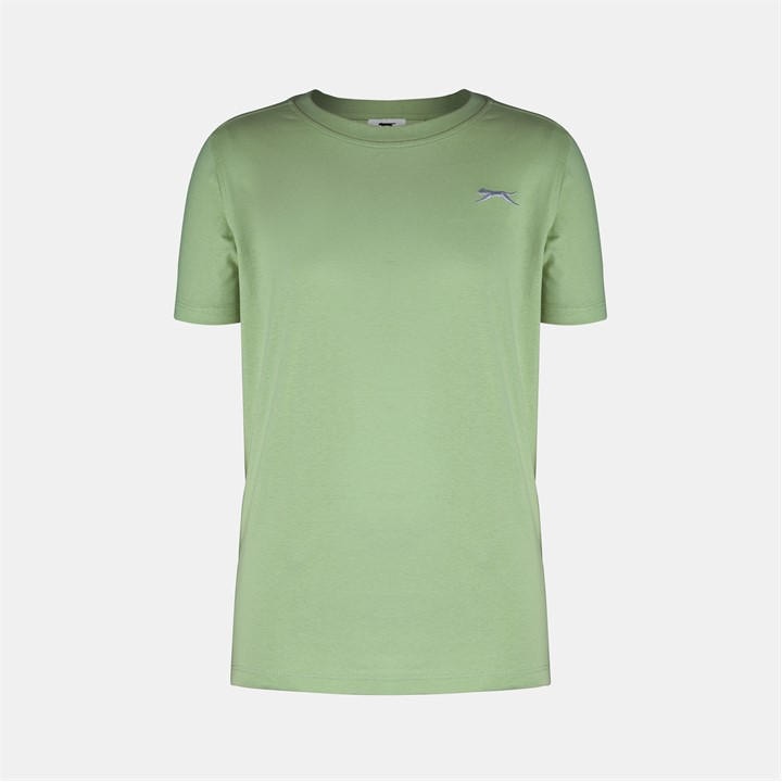 Slazenger Boys Green  Plain Tee Shirt in Size 13 Years, Sports Direct