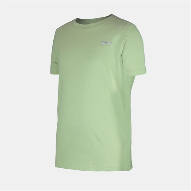 Pastel Green - Slazenger - Junior Boys Plain Tee shirt