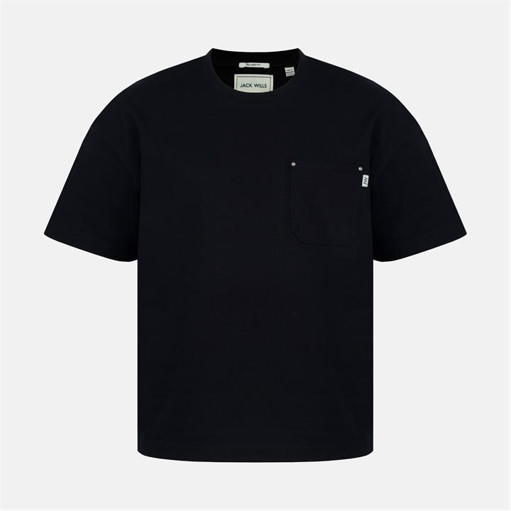 Jack Wills Men's Black Oversized T-Shirt in Size M, Sports Direct