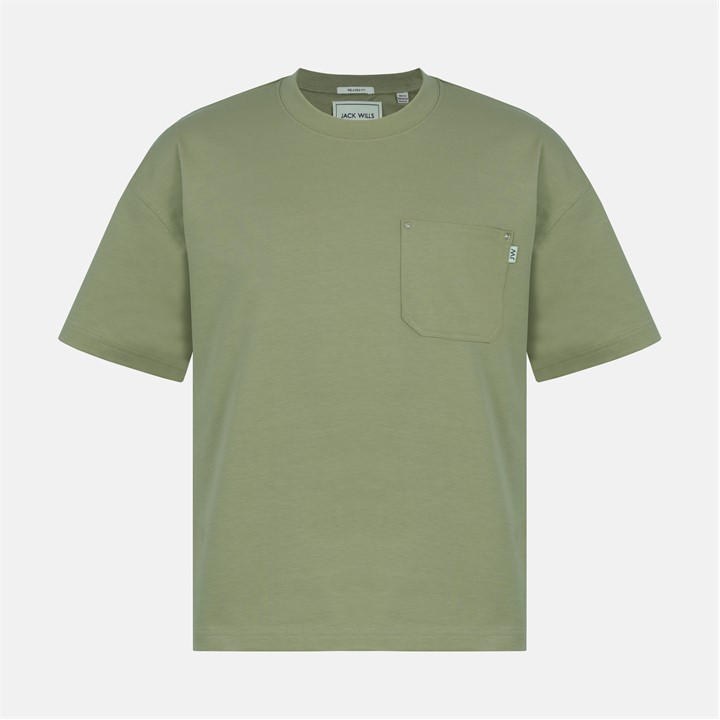 Jack Wills Men's Green Oversized T-Shirt in Size M, Sports Direct