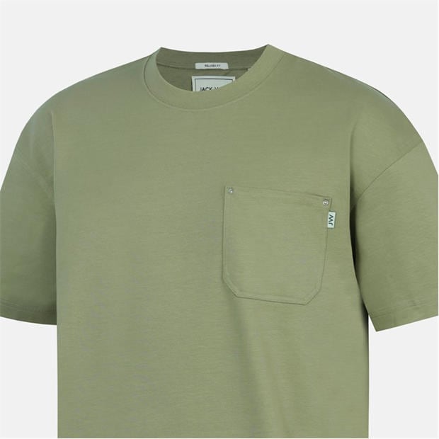 Khaki - Jack Wills - Men's Oversized T-Shirt