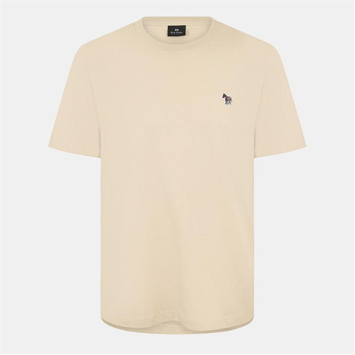Ps Paul Smith Men's Beige Regular Fit Zebra Crew-Neck T-Shirt in Size XL, Sports Direct