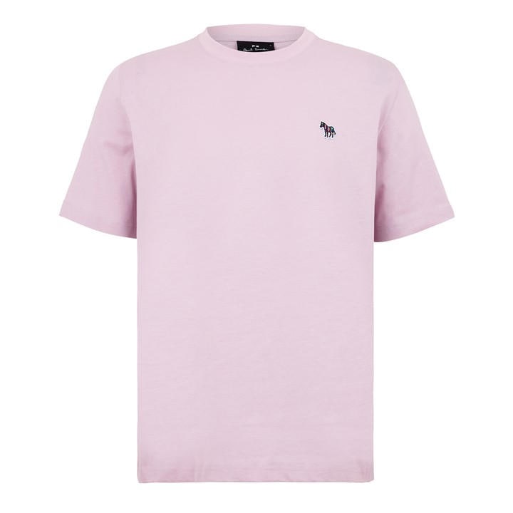 Ps Paul Smith Men' Pink Regular Fit Zebra Crew-Neck T-Shirt in Size S, Sports Direct