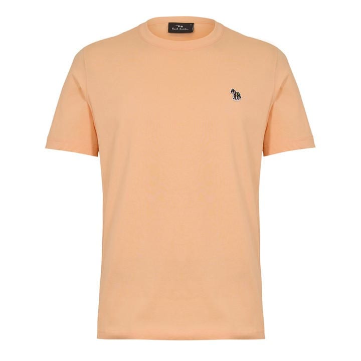 Ps Paul Smith Men' Orange Regular Fit Zebra Crew-Neck T-Shirt in Size S, Sports Direct