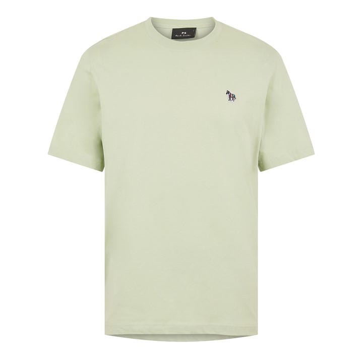 Ps Paul Smith Men' Green Regular Fit Zebra Crew-Neck T-Shirt in Size S, Sports Direct