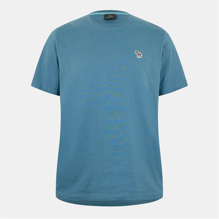 Ps Paul Smith Men' Blue Regular Fit Zebra Crew-Neck T-Shirt in Size S, Sports Direct
