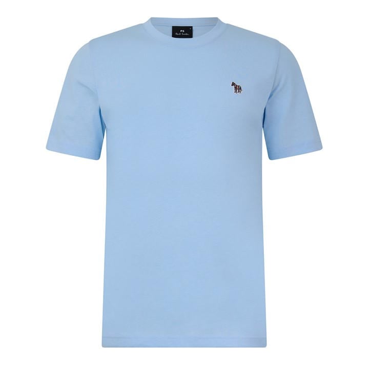 Ps Paul Smith Men's Blue Regular Fit Zebra Crew-Neck T-Shirt in Size 2XL, Sports Direct