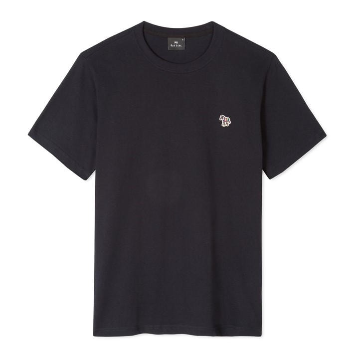 Ps Paul Smith Men' Blue Regular Fit Zebra Crew-Neck T-Shirt in Size S, Sports Direct