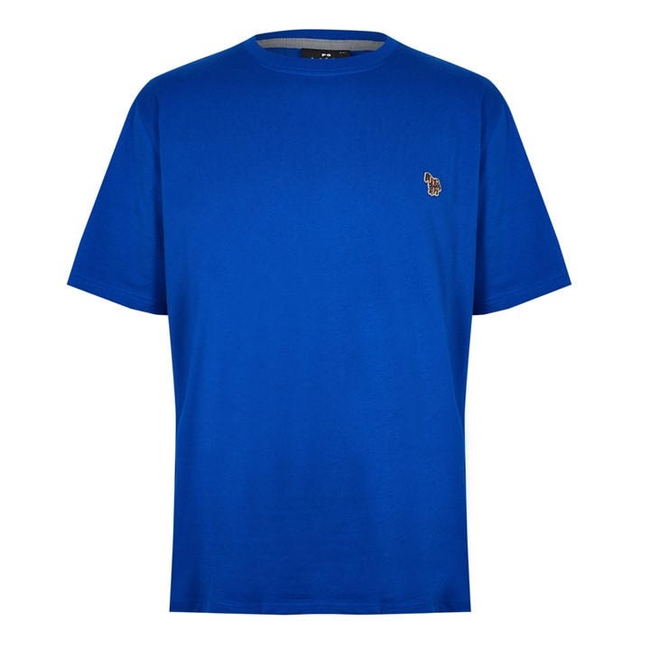 Ps Paul Smith Men's Blue Regular Fit Zebra Crew-Neck T-Shirt in Size M, Sports Direct