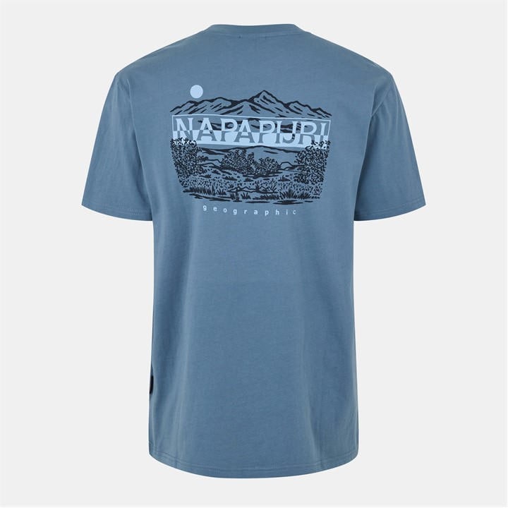Napapijri Men's Grey Graphic T-Shirt in Size XL, Sports Direct
