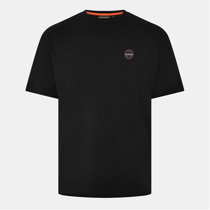 Napapijri Men' Black Badge Short Sleeve T-Shirt in Size S, Sports Direct
