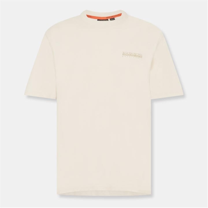 Napapijri Men' Beige Back Graphic T-Shirt in Size S, Sports Direct