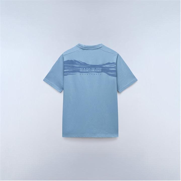Napapijri Men's Blue Back Graphic T-Shirt in Size L, Sports Direct