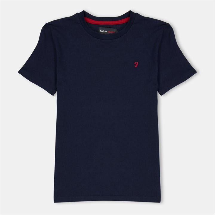 Farah  Kids Blue ' Denny Short Sleeve T-Shirt in Size 5 - 6 Years, Sports Direct