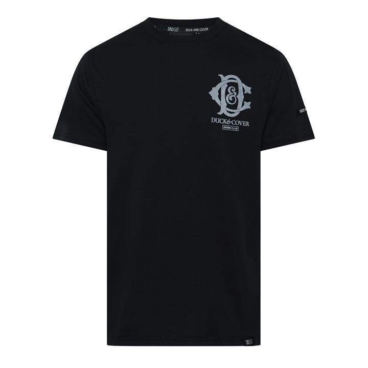 Duck And Cover Men's Black Duck Randolph T in Size 2XL, Sports Direct
