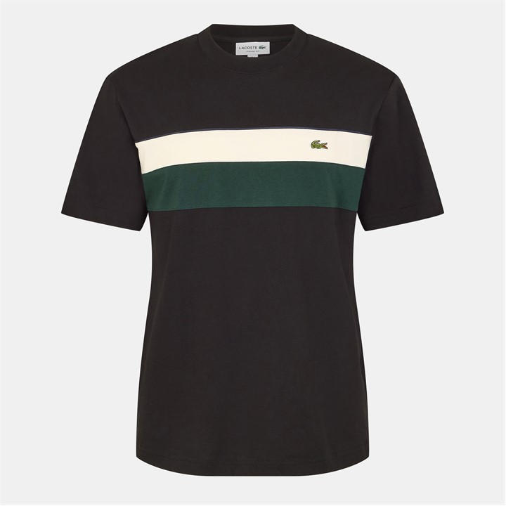 Lacoste Men' Black T-Shirt in Size S, Sports Direct