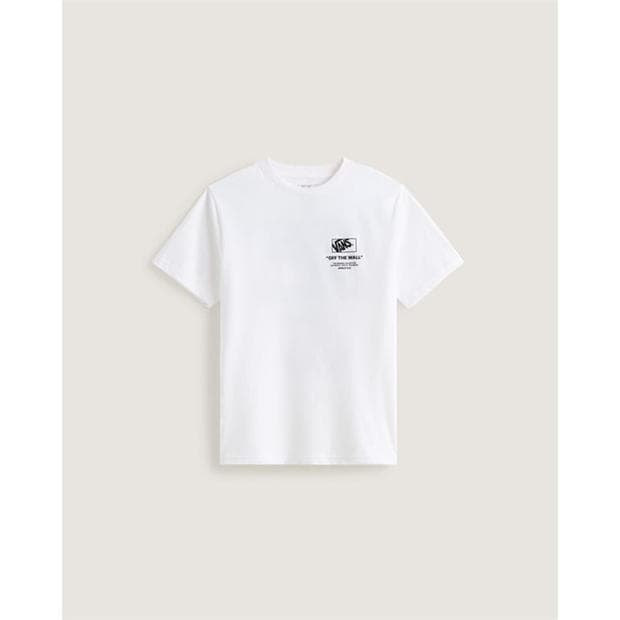 White - Vans - Vans Back Logo Tee Juniors