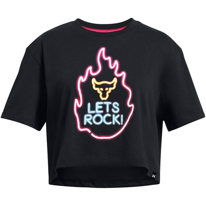 Under Armour Girls Black Kids' Regular Fit T-Shirt in Size 13 - 14 Years, Sports Direct