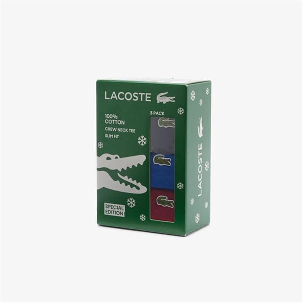 Bord/Cobalt/Nvy - Lacoste - Lacoste 3Pck Slm T Sn99