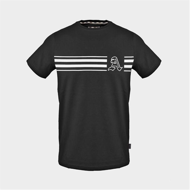 Aquascutum Men's Black T in Size XL, Sports Direct
