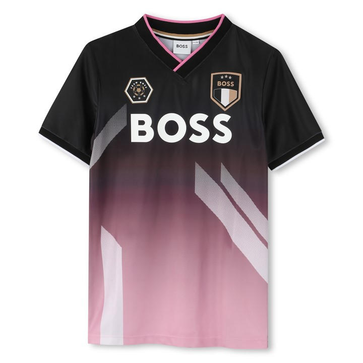 Boss Boys Black Kids' Large Logo T-Shirt in Size 11 - 12 Years, Sports Direct