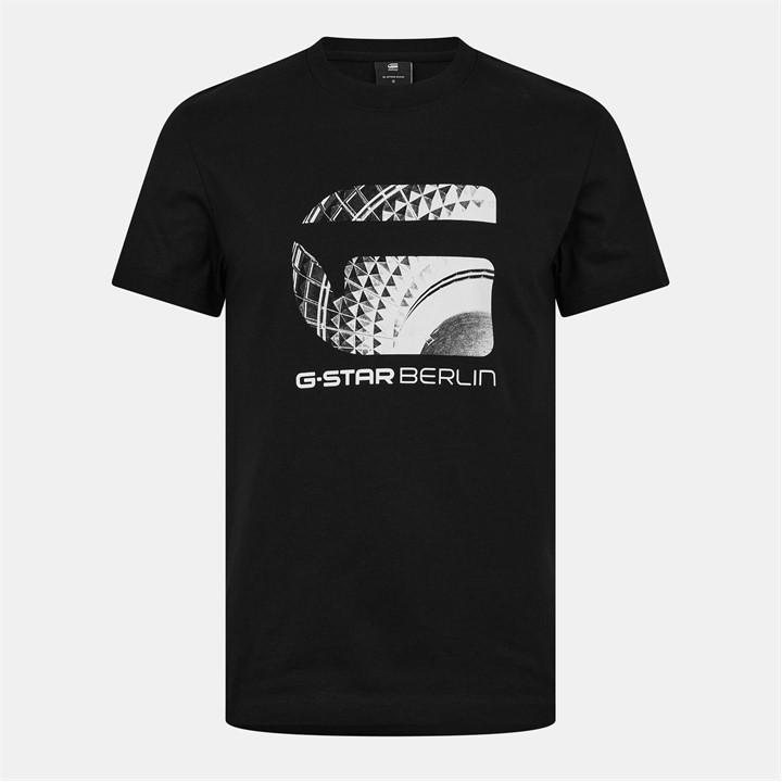 G Star Men's Black Berlin T-Shirt in Size XS, Sports Direct