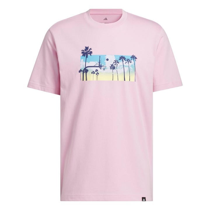 Adidas Men's Pink T-Shirt in Size 2XL, Sports Direct
