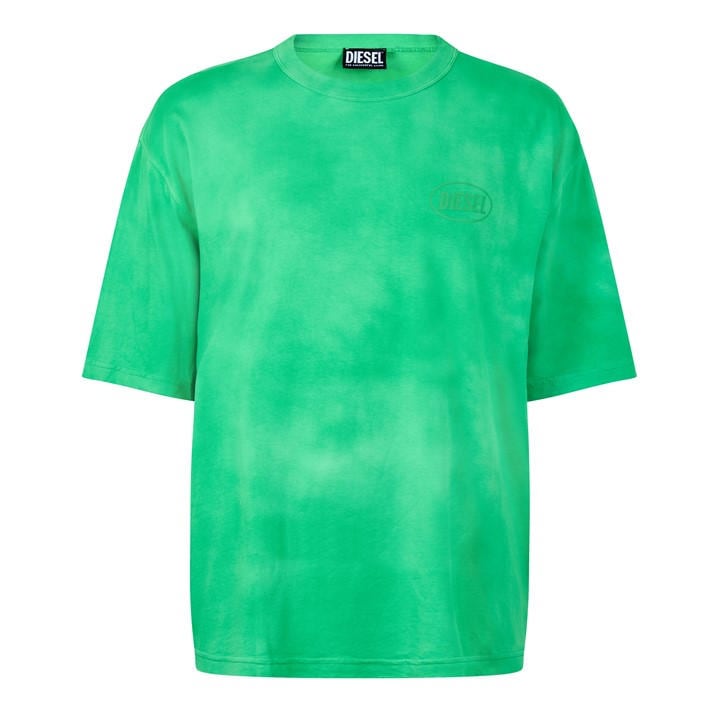 Diesel Men's Green T-Wash-Out T-Shirt in Size L, Sports Direct