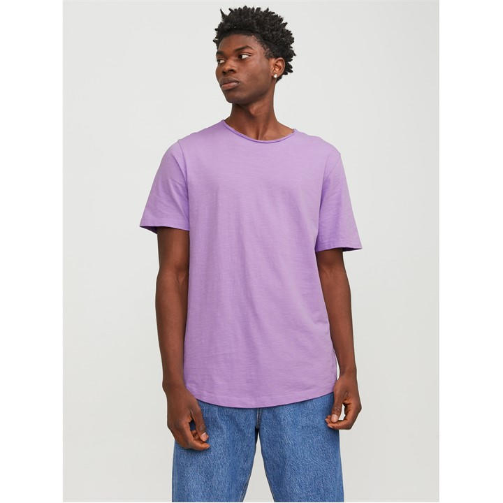 Jack And Jones Men's Purple Jj Short-Sleeve Regular Fit T-Shirt in Size M, Sports Direct