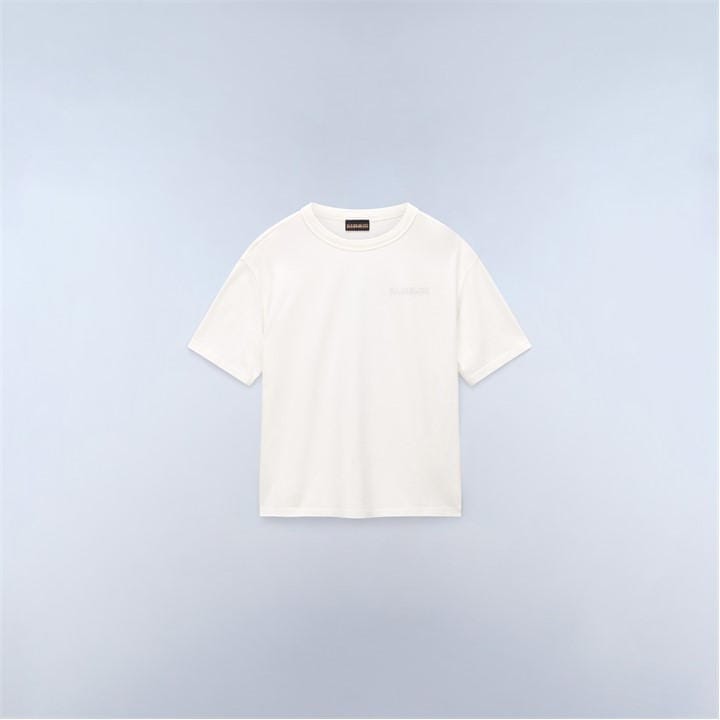 Napapijri Boys White Back Print Tee  in Size 3 - 4 Years, Sports Direct
