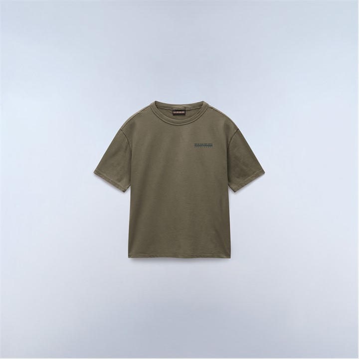 Napapijri Boys Green Back Print Tee  in Size 14 - 16 Years, Sports Direct