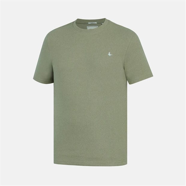 Sage Green - Jack Wills - Men's JW Bubble Texture Cotton Short Sleeve Crew Neck Oversized T-Shirt