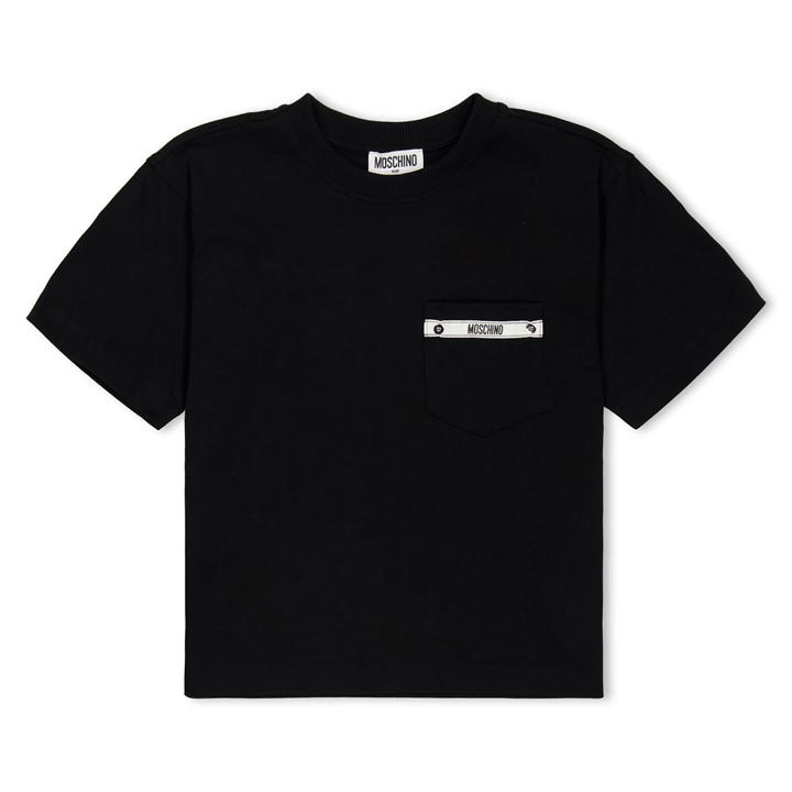 Moschino Boys Black Kids' Logo T-Shirt in Size 9 - 10 Years, Sports Direct