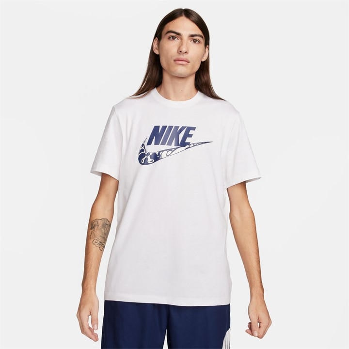 Nike Men' White M Nsw T 12Mo Fu in Size S, Sports Direct