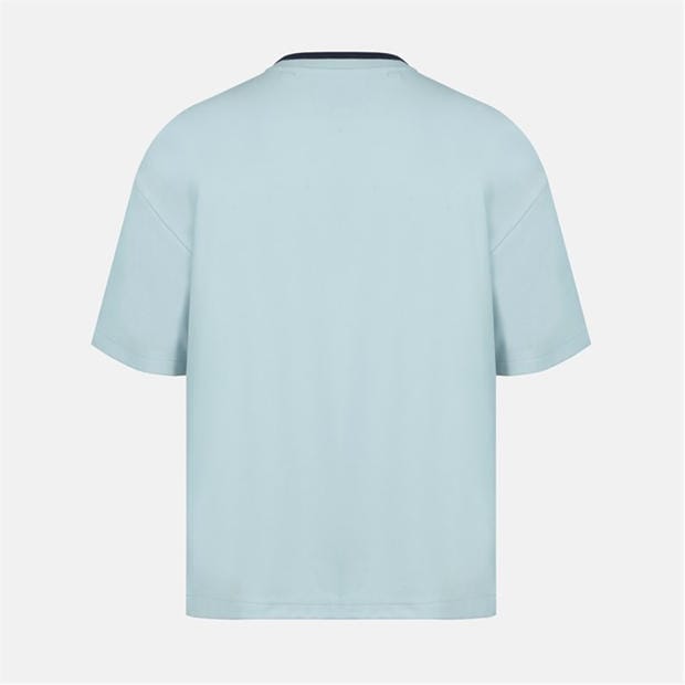 Baby Blue - Jack Wills - Men's V-Neck Short Sleeve Oversized T-Shirt