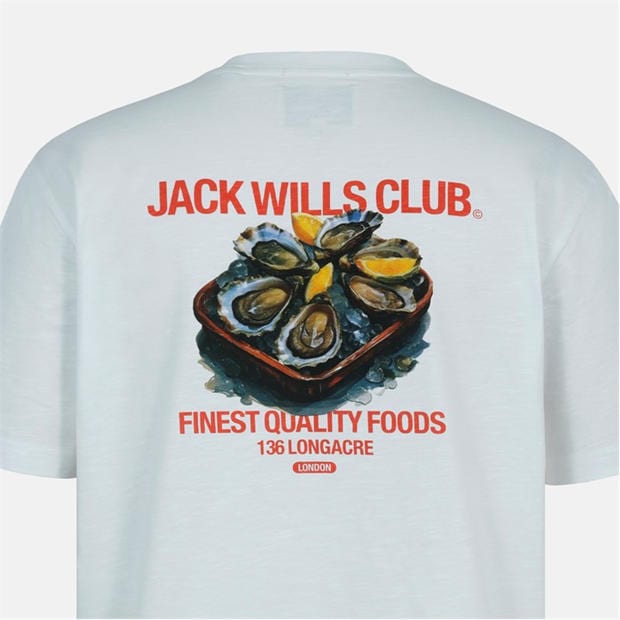Oyster Print - Jack Wills - Men's Oversized T-Shirt