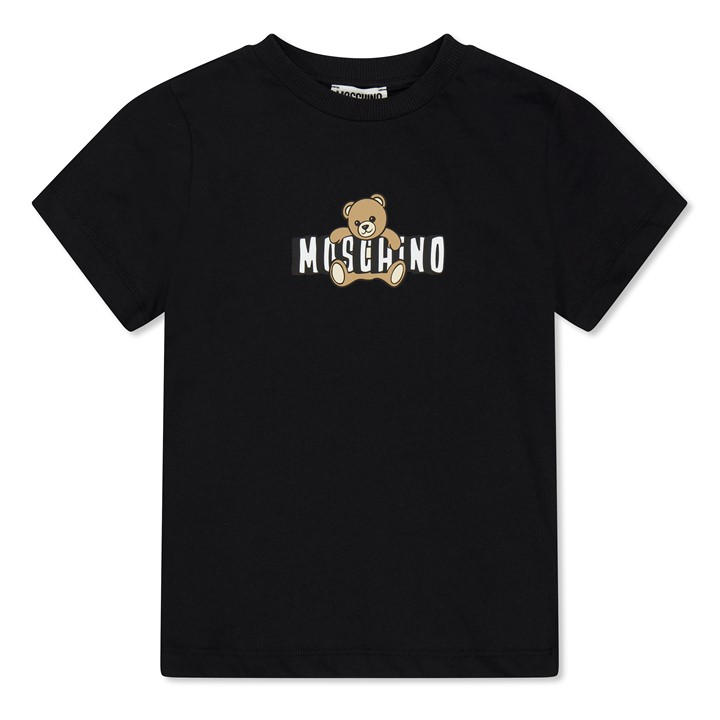 Moschino Boys Black Kids' Bear T-Shirt in Size 9 - 10 Years, Sports Direct