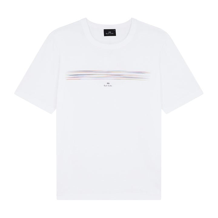 Ps Paul Smith Men's White Pinstripe T-Shirt in Size XL, Sports Direct