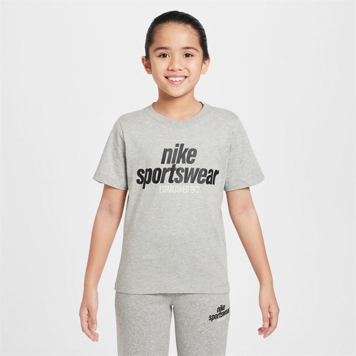 Nike  Kids Grey Kids' Club T-Shirt in Size 13 - 14 Years, Sports Direct
