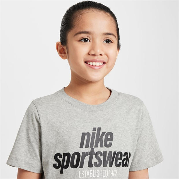 Dk Grey Heather - Nike - Nike K NSW T Clb FAM Jn99