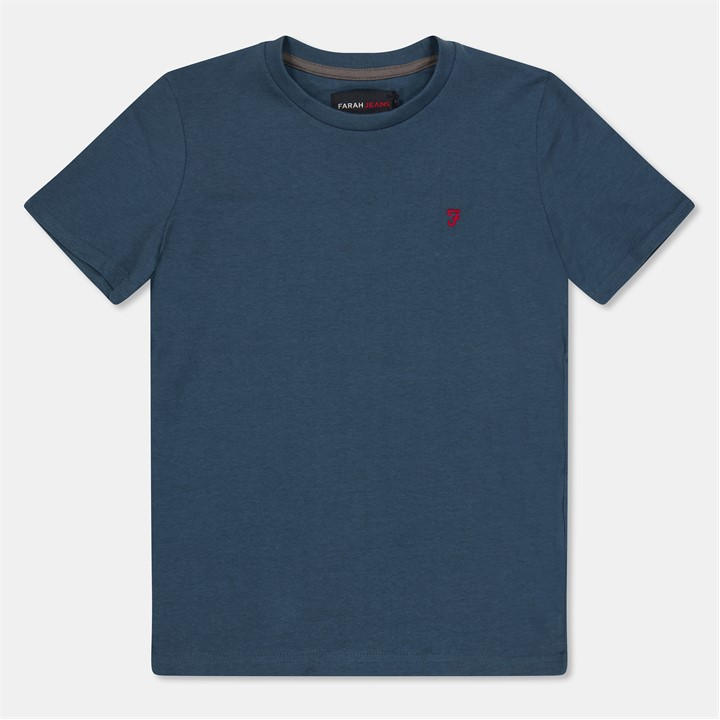 Farah  Kids Blue ' Denny Short Sleeve T-Shirt in Size 13 - 14 Years, Sports Direct