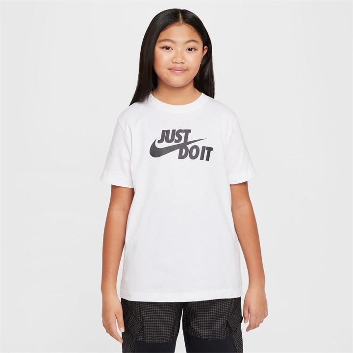 Nike  Kids White K Nsw T Jdi Hbr in Size 5 - 6 Years, Sports Direct