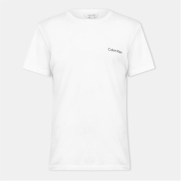 Calvin Klein Men's White Core Logo T Shirt in Size L, Sports Direct