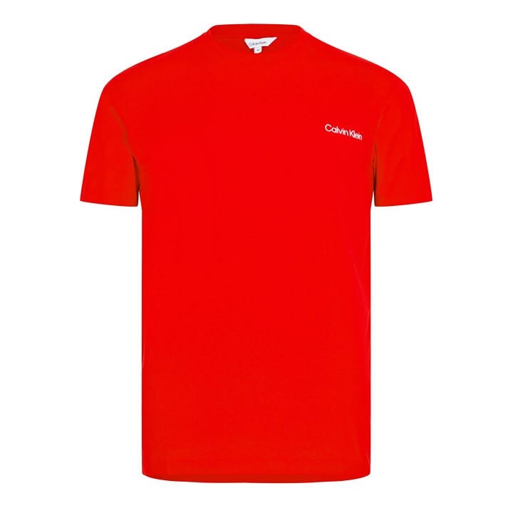 Calvin Klein Men's Red Core Logo T Shirt in Size L, Sports Direct
