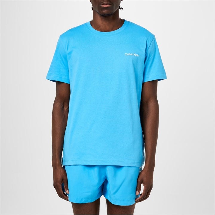 Calvin Klein Men's Blue Core Logo T Shirt Medium