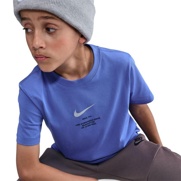 Comet Blue/Lt S - Nike - Kids' Athlete T-Shirt