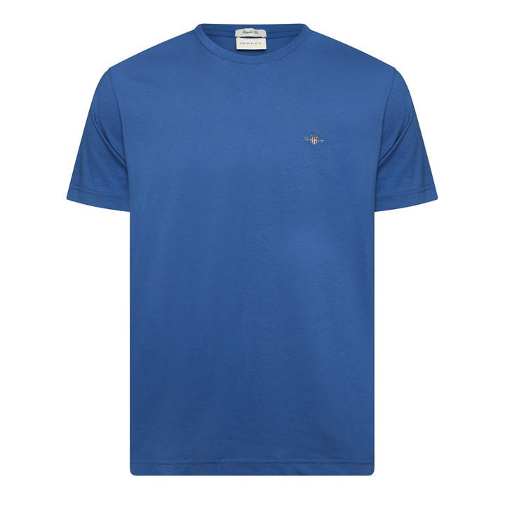 Gant Men's Blue Shield T-Shirt in Size L, Sports Direct