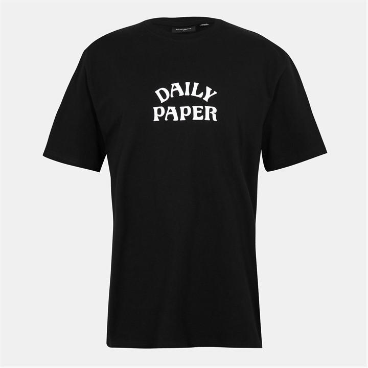 Daily Paper Men' Black T-Shirt in Size S, Sports Direct